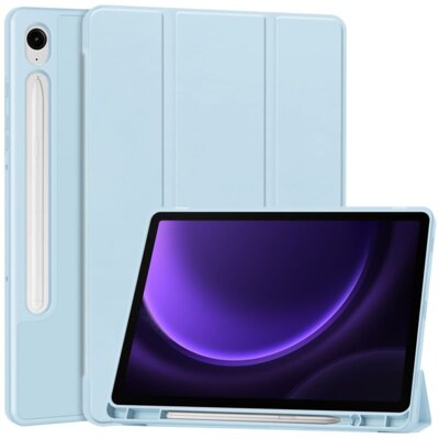 Etui na Galaxy Tab S10 FE / S10 Lite / S9 / S9 FE BIZON Case Tab Lizard Błękitny
