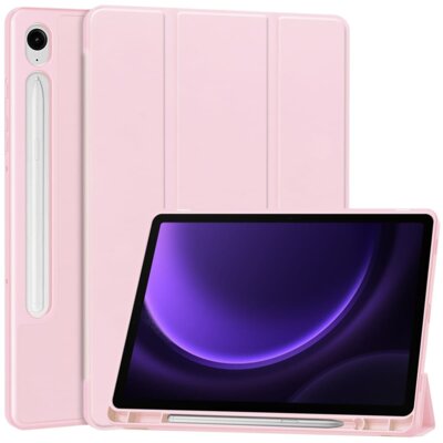 Etui na Galaxy Tab S10 FE / S10 Lite / S9 / S9 FE BIZON Case Tab Lizard Różowy