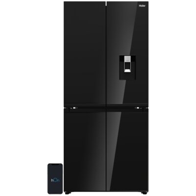 Lodówka HAIER Cube 83 Series 7 HCKR7819DWGB No frost 190cm Czarne szkło