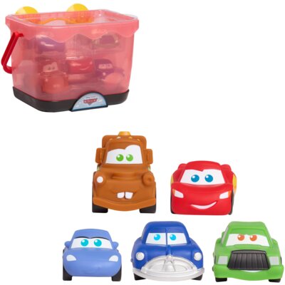 Zestaw figurek JUST PLAY Cars Wiaderko z figurkami do kąpieli i na plaże 46132-000-1A-002-HT0
