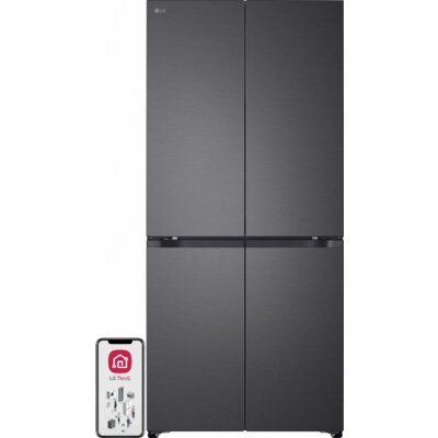 Lodówka LG GMBS30SDEP No Frost Side by Side AI Fresh AI Saving Mode ThinQ AI 186cm Ciemny grafit