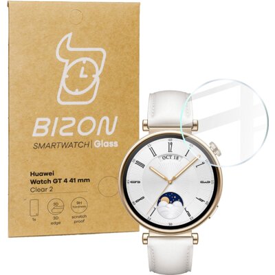 Szkło hartowane BIZON Glass Watch Clear do Huawei Watch GT 4 (41mm)