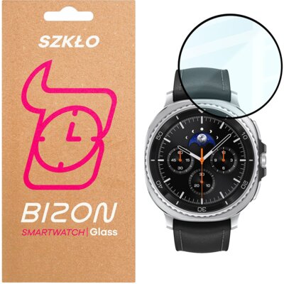Szkło hybrydowe BIZON Glass Watch Edge Hybrid do Samsung Galaxy Watch 8 Classic 46mm Czarny