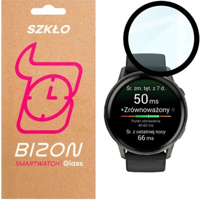 Szkło hybrydowe BIZON Glass Watch Edge Hybrid do Garmin Venu 4 41mm Czarny