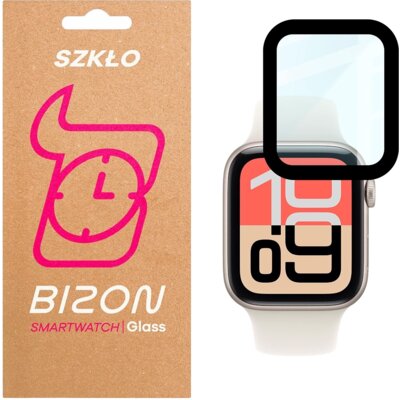 Szkło hybrydowe BIZON Glass Watch Edge Hybrid do Apple Watch 4/5/6/SE z serii 1/2/3 40mm Czarny