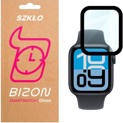 Szkło hybrydowe BIZON Glass Watch Edge Hybrid do Apple Watch 4/5/6/SE z serii 1/2/3 44mm Czarny