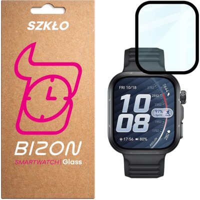 Szkło hybrydowe BIZON Glass Watch Edge Hybrid do Huawei Watch Fit 5 Pro Czarny