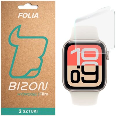 Folia hydrożelowa BIZON Watch Film Hydrogel do Apple Watch SE 3 44 mm (2 szt.)
