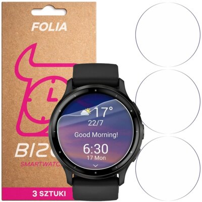Folia hydrożelowa BIZON Watch Film Hydroflex do Garmin Venu 3 (3 szt.)