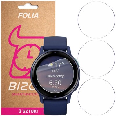 Folia hydrożelowa BIZON Watch Film HydroFlex do Garmin Vivoactive 5 (3 szt.)