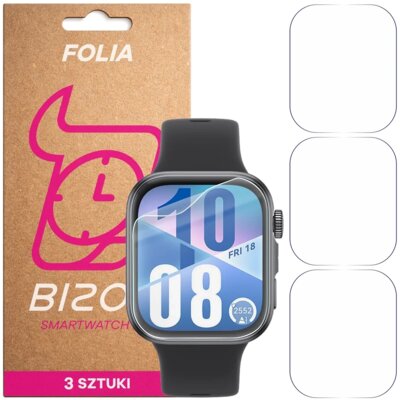 Folia hydrożelowa BIZON Watch Film HydroFlex do Huawei Watch Fit 4 (3 szt.)
