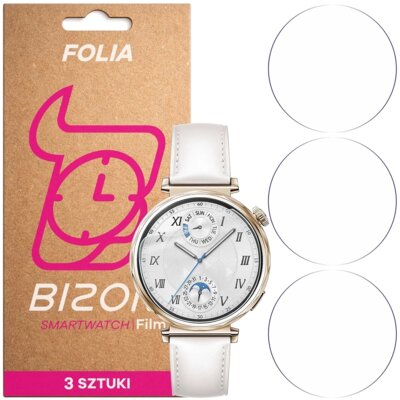 Folia hydrożelowa BIZON Watch Film HydroFlex do Huawei Watch GT 5 41 mm (3 szt.)