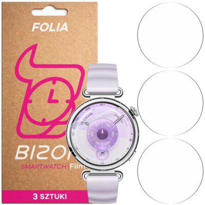 Folia ochronna BIZON Watch Film HydroFlex do Huawei Watch GT 6 41 mm (3 szt.)