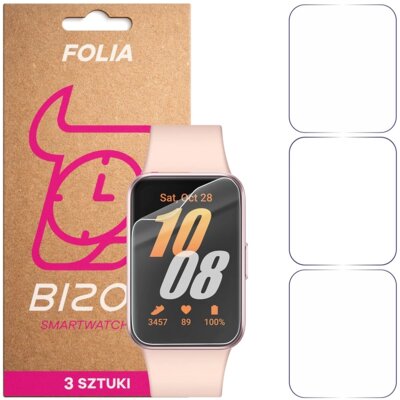 Folia ochronna BIZON Watch Film HydroFlex do Samsung Galaxy Fit 3 (3 szt.)
