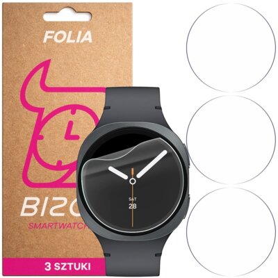 Folia ochronna BIZON Watch Film HydroFlex do Samsung Galaxy Watch 8/7/6 44 mm (3 szt.)