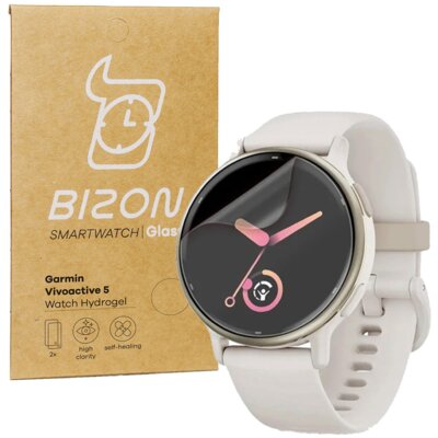 Folia hydrożelowa BIZON Watch Film Hydrogel do Garmin Vivoactive 5/6 (2 szt.)