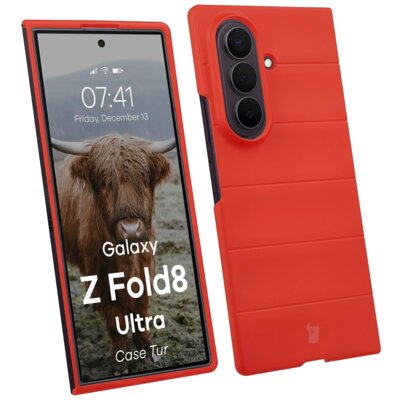 Etui BIZON Tur do Samsung Galaxy Z Fold 8 Ultra Czerwony