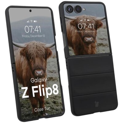 Etui BIZON Case Tur do Samsung Galaxy Z Flip 8 Czarny