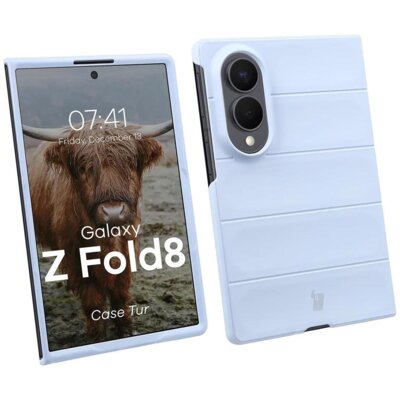 Etui BIZON Case Tur do Samsung Galaxy Z Fold 8 Jasnoniebieski