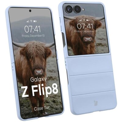 Etui BIZON Case Tur do Samsung Galaxy Z Flip 8 Jasnoniebieski