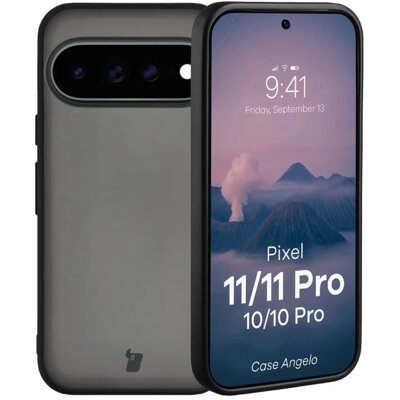 Etui BIZON Case Angelo Google Pixel 11/11 Pro/10/10 Pro Czarny Matowy