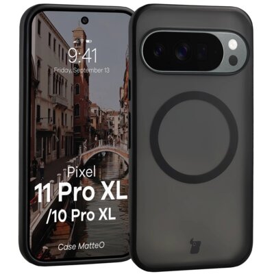 Etui BIZON Case Matteo do Google Pixel 11 Pro XL / 10 Pro XL Czarny Matowy