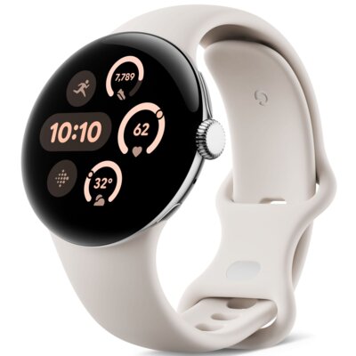 Smartwatch GOOGLE Pixel Watch 3 45mm Porcelanowy (LTPO Amoled do 2000 nitów)