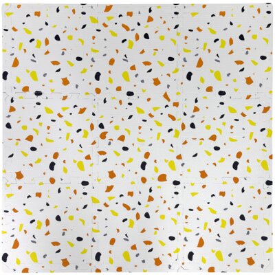 Mata piankowa HUMBI Puzzle Kolorowe plamiaki i cętki 0014 90 x 90 cm (9 elementów)