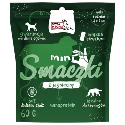 Przysmak dla psa SYTA MICHA Mini Smaczki z jagnięciny 60 g