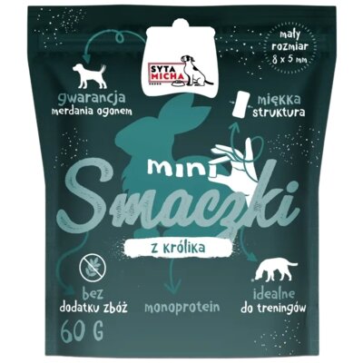 Przysmak dla psa SYTA MICHA Mini Smaczki z królika 60 g