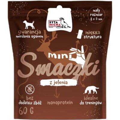 Przysmak dla psa SYTA MICHA Mini Smaczki z jelenia 60 g
