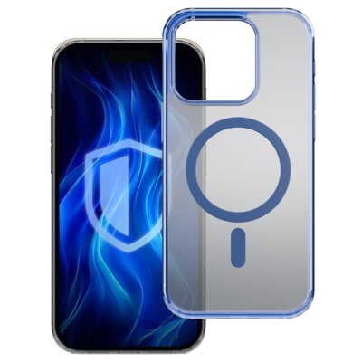 Etui 3MK Frosty MagCase do Apple iPhone 15 Pro Niebieski