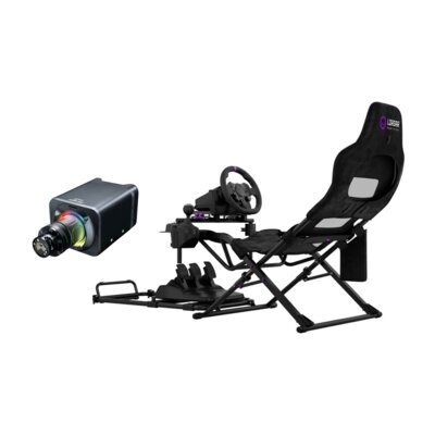 Baza kierownicy SIMAGIC Alpha Evo Sport 9 Nm S104 + Kokpit LORGAR Flex RAF1 Czarny