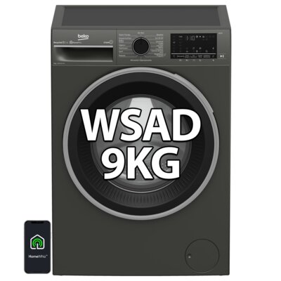 Pralka BEKO b300 B3WFU59415MPBS 9kg 51.8cm 1400obr Sterowanie smartfonem