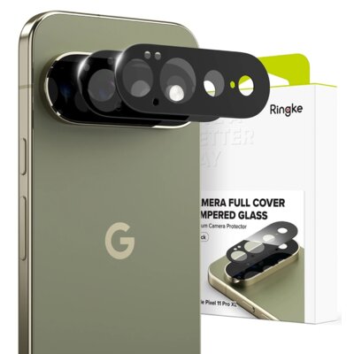Nakładka na obiektyw RINGKE Camera Full Cover do Google Pixel 11 Pro XL Czarny (2 szt.)