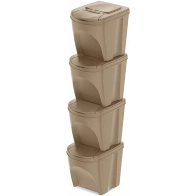 Kosza na śmieci KEDEN SORTIBOX IKWB25S4W 4 x 25L Beżowy
