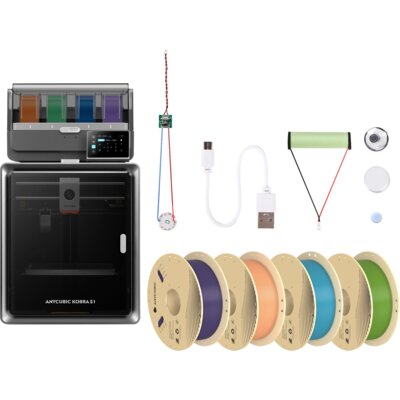 Zestaw Drukarka 3D ANYCUBIC Kobra S1 Combo + Filament + Zestaw Miecz Świetlny