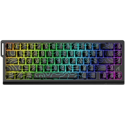Klawiatura ATTACK SHARK X68 HE Czarno-przezroczysty