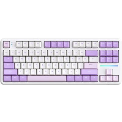 Klawiatura ATTACK SHARK X87 Biało-fioletowy