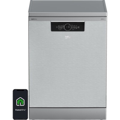 Zmywarka BEKO bPro500 BDFN36541XAWP PowerIntense Autodoozwanie Funkcje AI 60cm Perłowy Inox