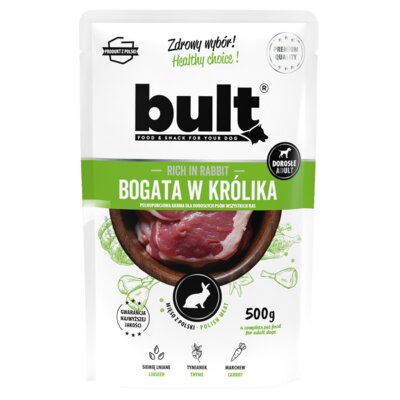 Bult mokra karma dla psa Bogata w Królika saszetka 500g