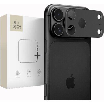 Nakładka na obiektyw TECH-PROTECT Camalloy Fit+ do Apple iPhone 18 Pro Czarny