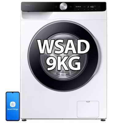 Pralka SAMSUNG Seria 6000 WW90DG6G94LK 9kg Slim 48cm 1400obr AI EcoBubble, Energy Mode, Panel AI Control, Pranie optymalne Sterowanie smartfonem