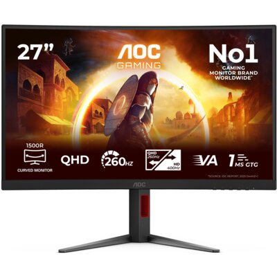 Monitor AOC CQ27G4Z2 27" 2560x1440px 260Hz 0.3 ms [MPRT] Curved