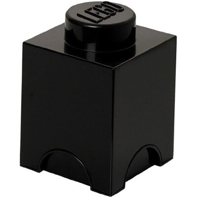Zdjęcia - Akcesoria do produktów dla dzieci Lego Pojemnik na  klocek Brick 1 Czarny 40011733 