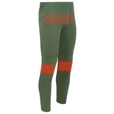 Podgrzewane spodnie GLOVII GP1C (rozmiar L) Zielony