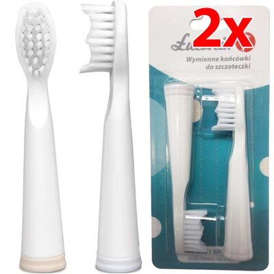 Oryginalna końcówka szczoteczki ŁUCZNIK SG-010 (2 szt.) (Delikatna dla zębów)