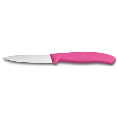 VICTORINOX | Szerokie ostrze, nóż Santoku, 17 cm, różowy, Blister