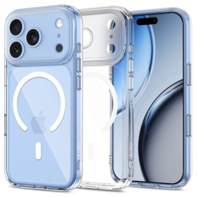 Etui TECH-PROTECT MagPeak MagSafe CC do Apple iPhone 17 Pro/18 Pro Przezroczysty