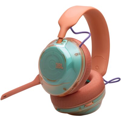 Słuchawki JBL Quantum 520 Bezprzewodowe, Nauszne, Dźwięk przestrzenny Koralowy